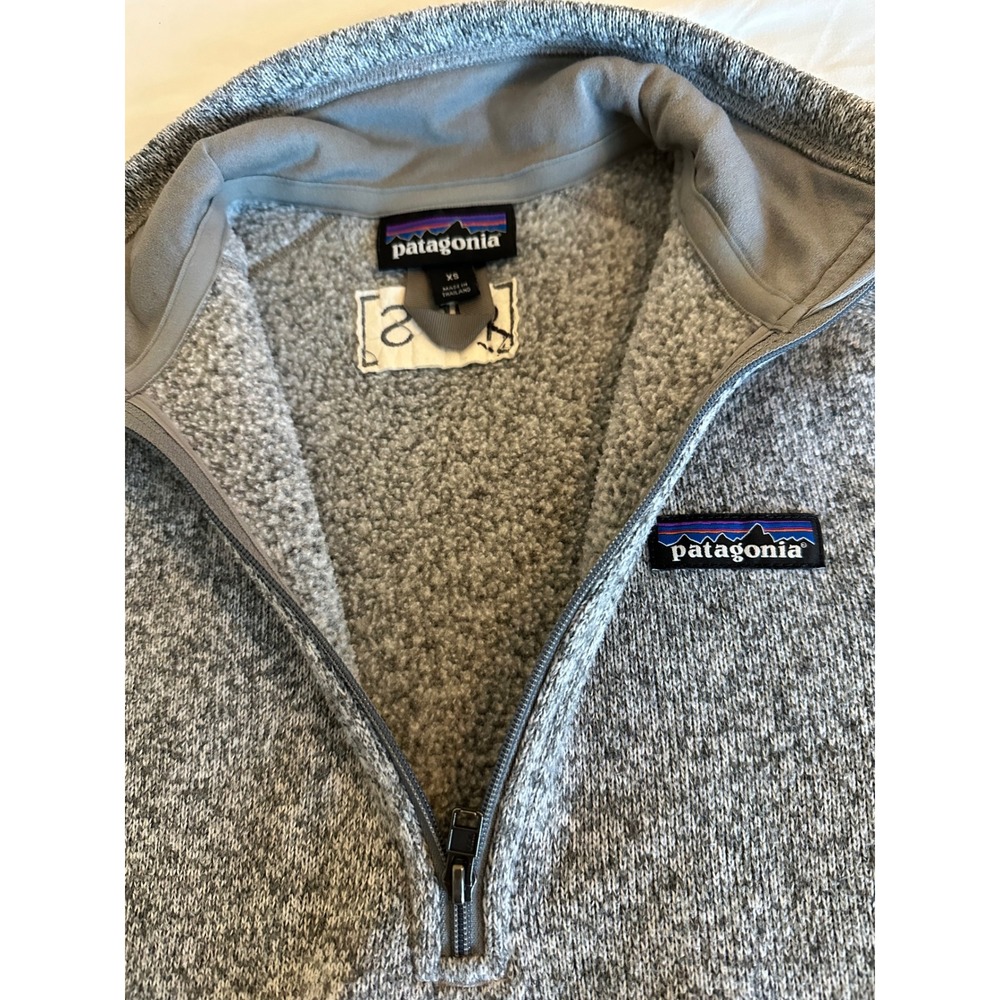 Patagonia Better Sweater 1/4 Zip Fleece Pullover Grey Heather Womens XS - Picture 3 of 9